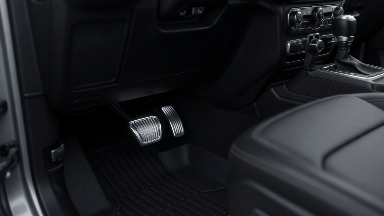Jeep Wrangler with Forge & Trail Dead Pedal Installed