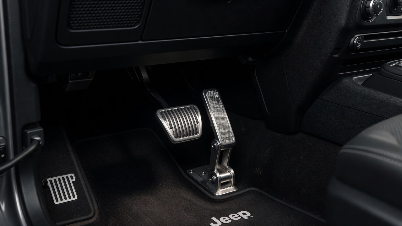 Jeep Wrangler with Forge & Trail Dead Pedal Installed